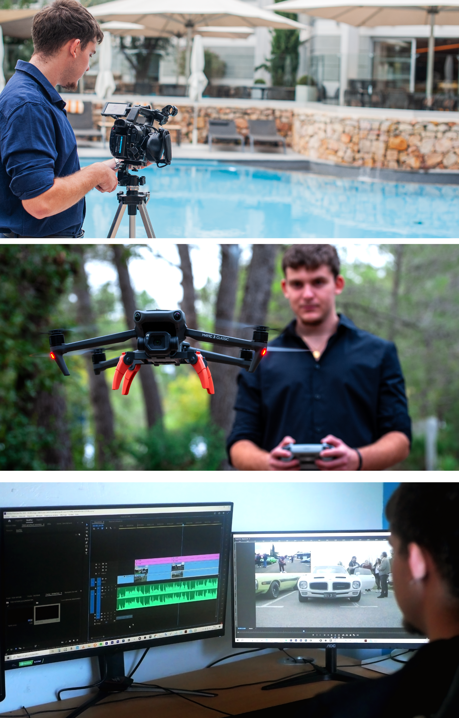 Louis CAPUS réalisateur / monteur vidéo / droniste et dirigeant chez CAPUS Production situé sur les Alpes Maritimes.